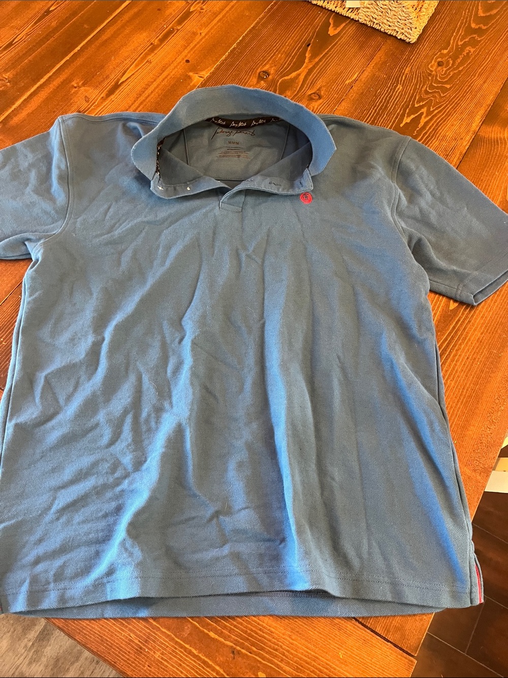 Cinch Men's Blue Polo with Red Accent